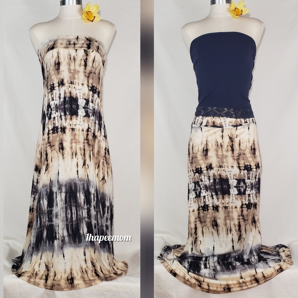 Dresses & Skirts - Tie-Dye Maxi Skirt Soft Stretchy